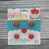 New Cherry Birthday Candle Fruit Shape 5 Red Cute Cartoon Baking Party Decoration Candles