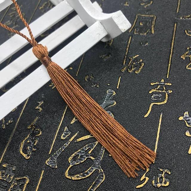 10~80Pcs Bookmark Tassels Fringe Brush Handmade Soft Craft Mini Tassels with Loops for DIY Crafts Jewelry Making Accessories