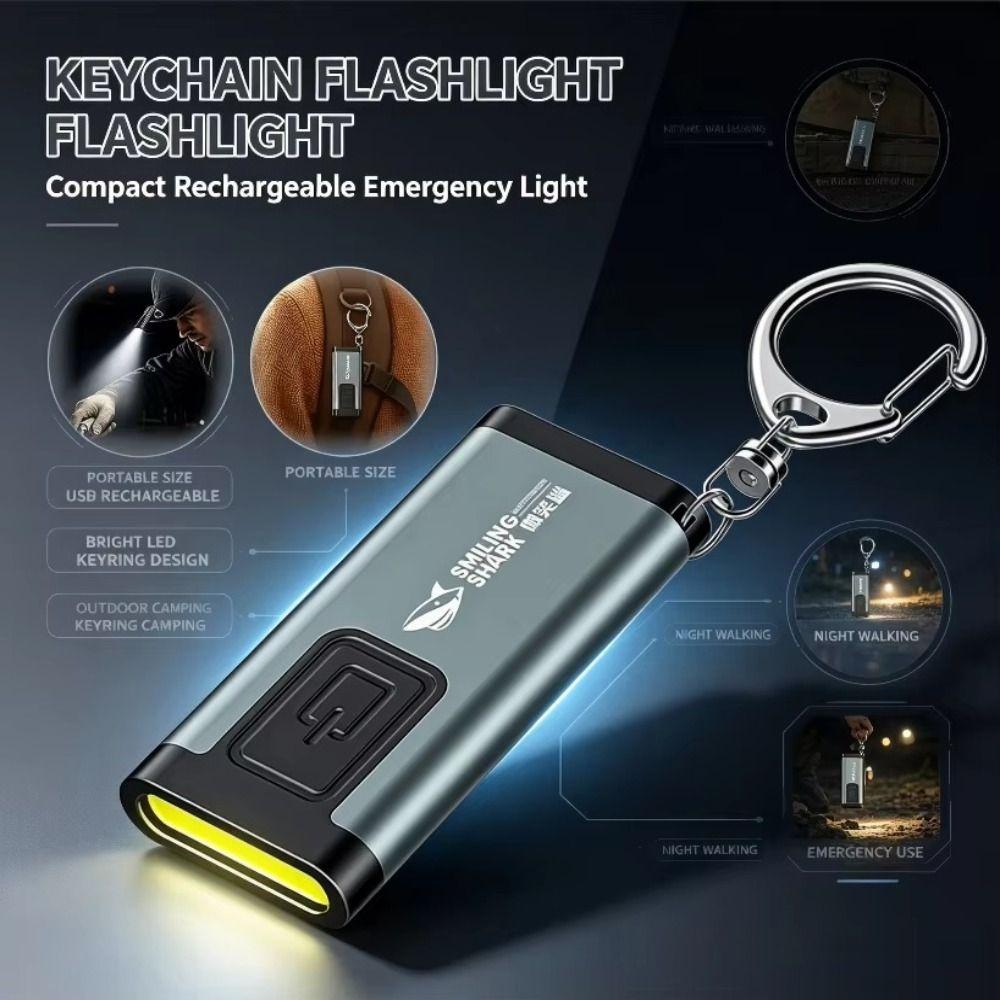 Multi-Mode Lighting Rechargeable Keychain Light LED Clip On Hat Light Everyday Carry