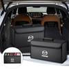 2025 Hot Car Trunk Organizer Bin Leather Storage Box Toolbox Auto Accessories For Mazda 2 3 6 5 Atenza CX3 CX5 MX5 CX7 Axela CX3