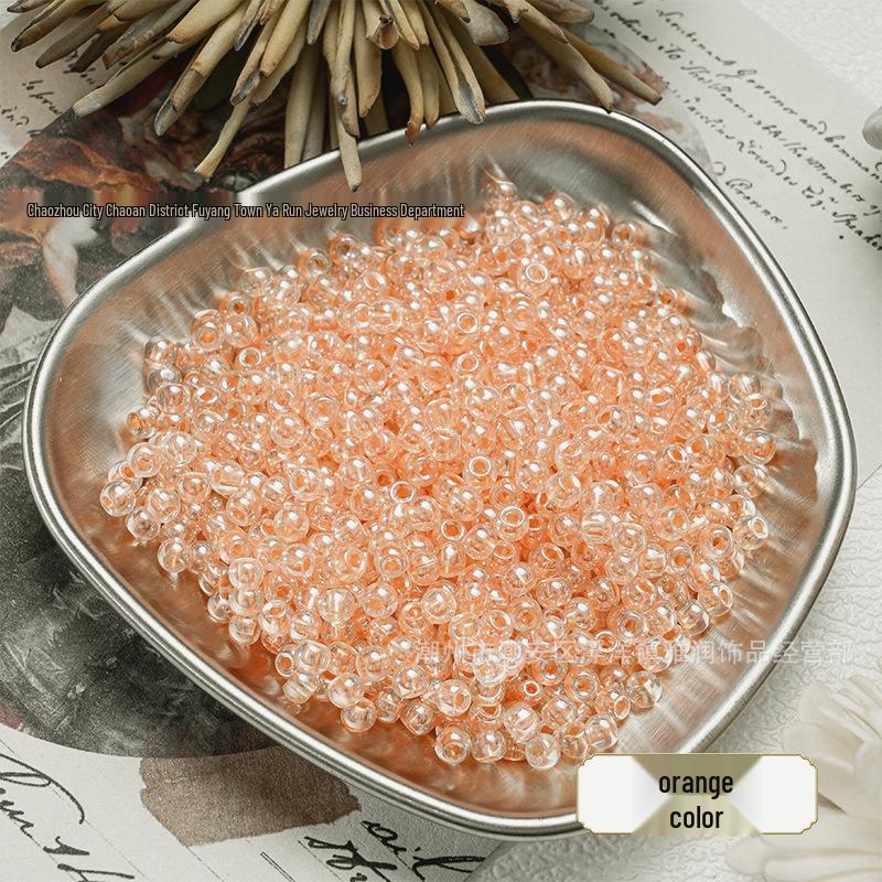 4mm Gold-Revealing Glass Rice Beads for DIY Jewelry: Bracelets, Necklaces, Hairpins, Tassels