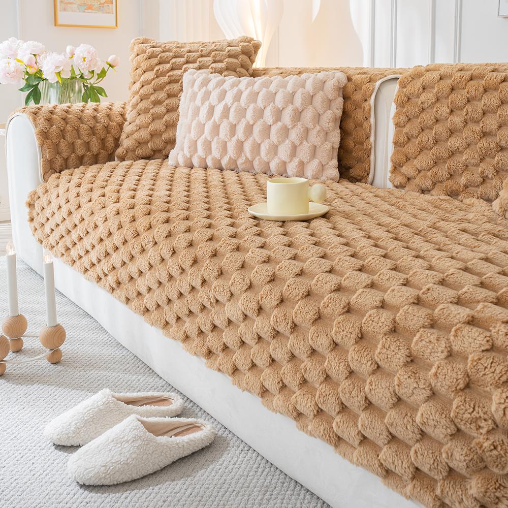 

1 шт. плюшевая квадратная противоскользящая подушка для дивана, можно сделать напольную подушку для кровати, зимнюю новую 70x70cm шоколадный