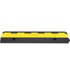 Cable Protector Ramp, 4 Packs 2 Channels Speed Bump Hump, Rubber Modular Speed Bump Rated 11000 LBS Load Capacity, Protective Wire Cord Ramp Driveway