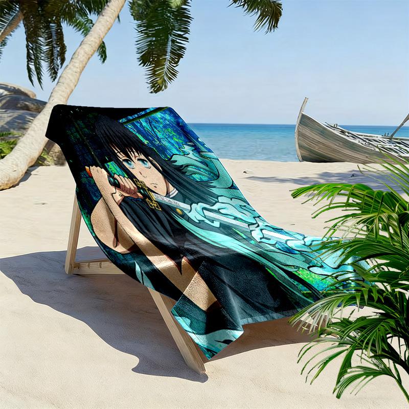 Dynamic Water Spirit beach towel soft Beach towel for vacation photos Outdoor pool towel quickdrying swim towel Absorbent bath towel
