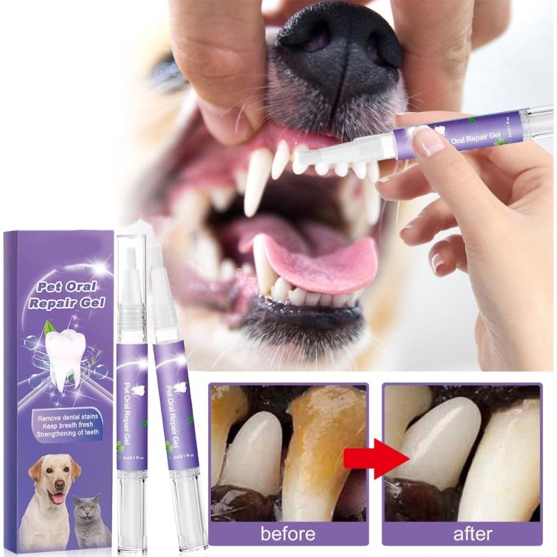 Profesionální gel Pet OralRepair pro hloubkové čištění zubů Psa Orální zdraví Opravný gel Jemné složení Zubní deodorizace