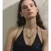 Yhpup Water Resistant Personalized Hollow Oval Pendant Necklace 18K Golden Plated Trendy Stainless Steel Creative Jewelry 2025
