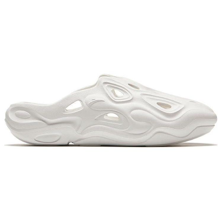 Anta Comfortable Versatile Open-Toe Slippers Women Footwear White 122438520-1