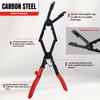 Long Reach Hose Clamp Pliers with Locking Mechanism, Extra Long Reach Hose Clamp Pliers for Hard-to-Reach Hoses