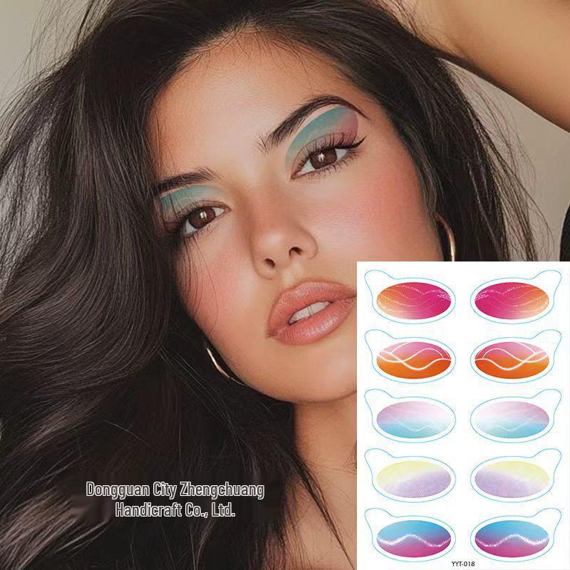 European & American Waterproof Eyeshadow Stickers Temporary Eye Makeup Tattoo