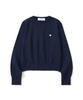KNITTED (W) Basic Essential Washable Round Knit Navy