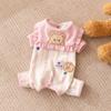 Pet loungewear into kitten four-legged clothing Muppet blue cat small puppy dog cat clothing four-legged belly coat
