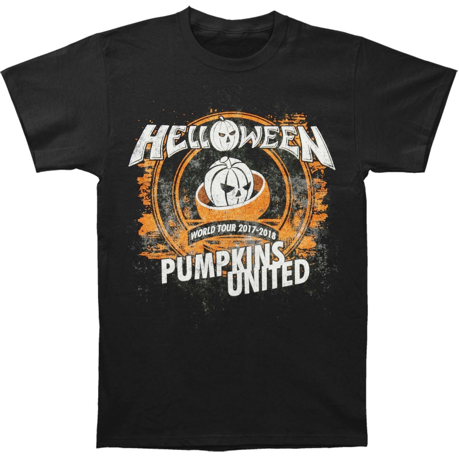 Mens Helloween Pumpkins Tour Tee T-shirt Small Black XXXL
