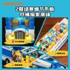 American Style Streetball Bus Building Blocks Street View Lighting Architecture Children'S Assembly Toy Models Ornaments Gifts