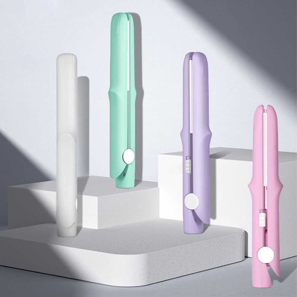 USB Curling Wand & Flat Iron Anti-Static Hair Curler Mini Hair Straightener  Hair Styling