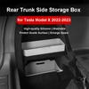 For Tesla Model X 2025 2025 Interior Accessories Rear Trunk Storage Organizer Box Tray Silicone Waterproof ModelX Protector
