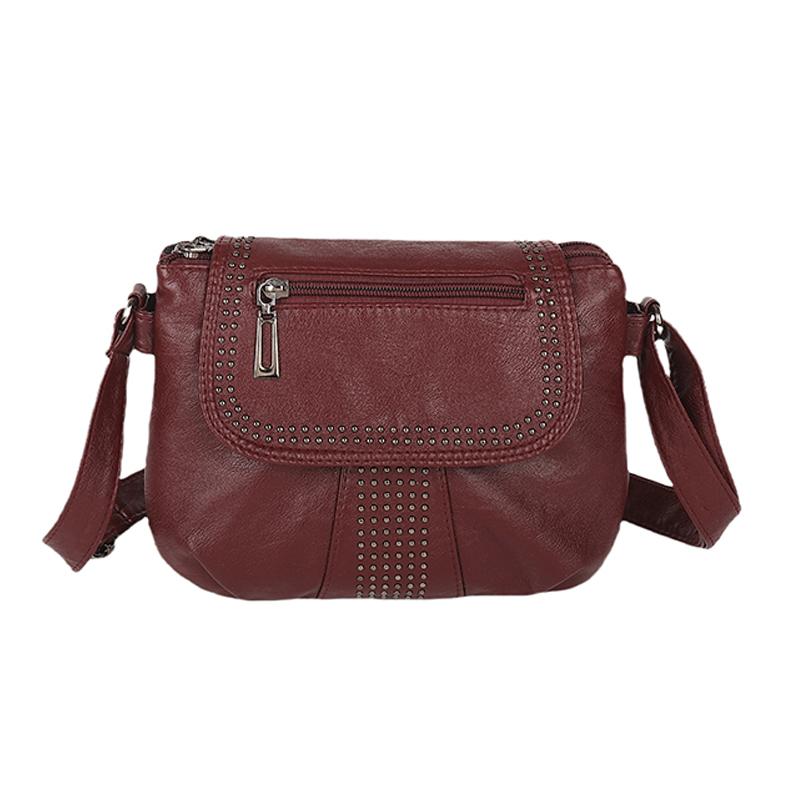 Women's Bag Shoulder Bag Middle-aged Soft Leather Small Bag Mother Bag