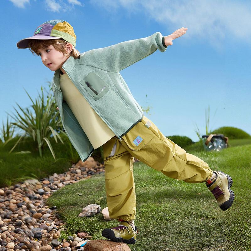 ASK JUNIOR Kids' Solid Stand Collar Fleece Jacket