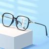 Classic Square Blue Light Blocking Multifocal Reading Glasses Vintage Progressive for Men Women Near Far Vision