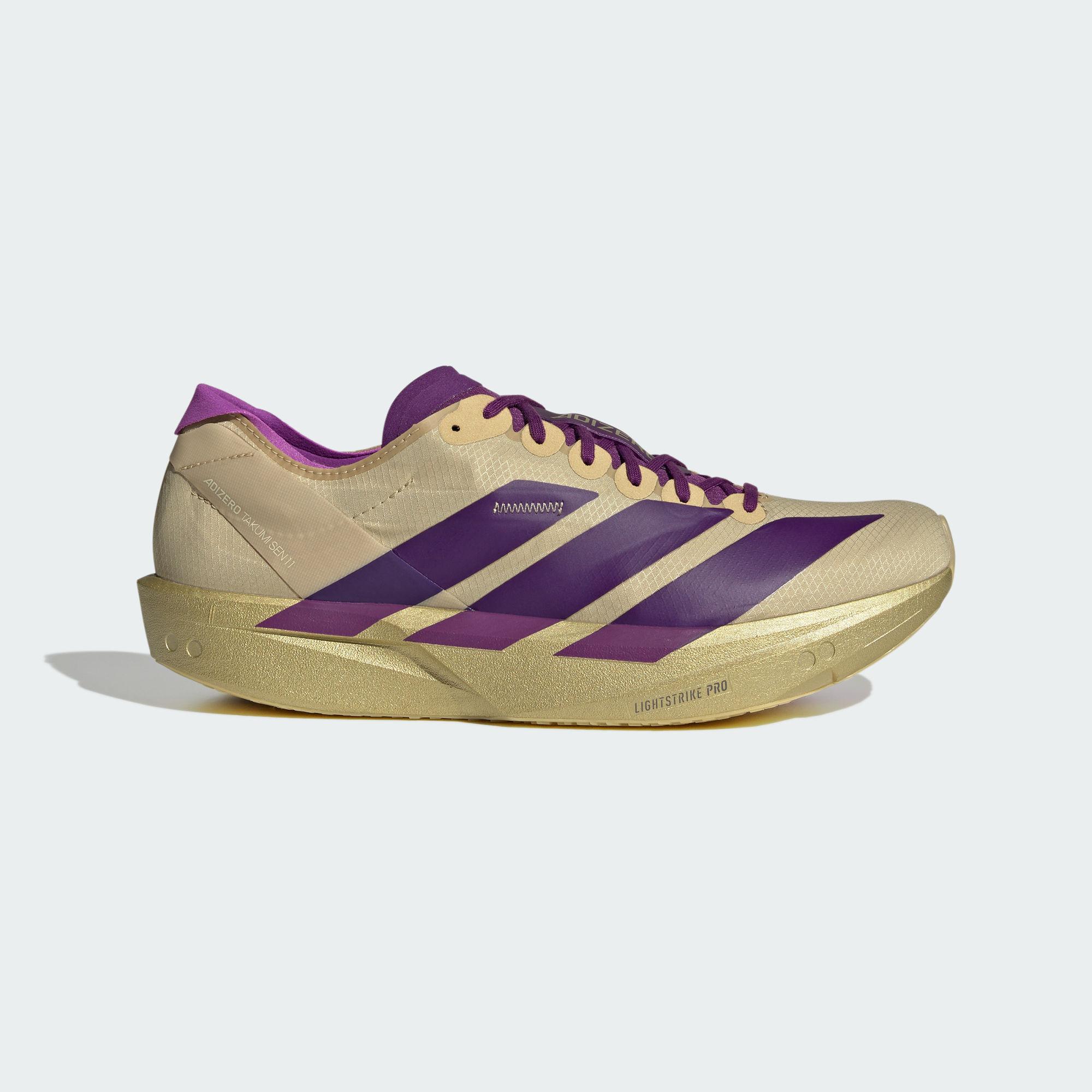 Adidas Adizero Takumi Sen 11 Racing Running Shoes Men s Light Gold 42