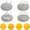 Stainless Steel Cookie Cutter Set: Umbrella, Star, Triangle, Round, Candy Mold - 430