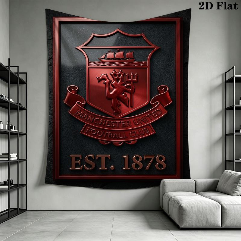 Manchester Logo Threepiece Set 1 Duvet Cover 2 Pillowcase Without Core Duvet Cover And Pillowcase Soft And Comfortable