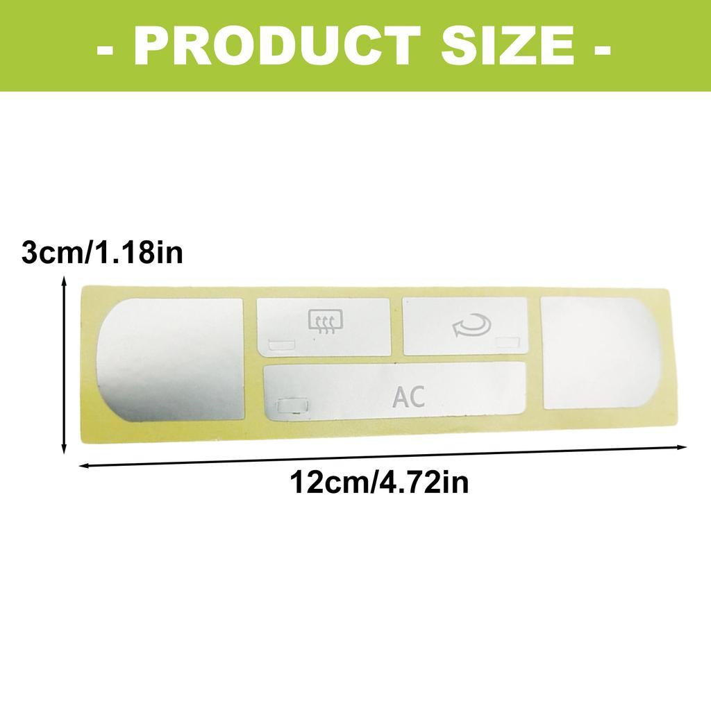 Replacement Air Conditioner Climate Control Button Cover Sticky Film Labels Sticker Decal Scratch Proof Surfaces