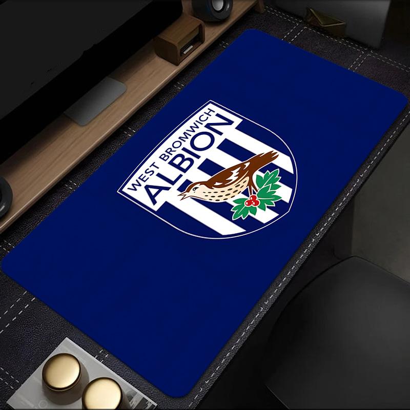 Tappetino per Mouse Bromwich Albion, Base in Gomma, Tappetino per Mouse per Giocatori e Uso Ufficio, Scrivania da Gioco, Tappetino Facile da Pulire Regali di Natale per Fan