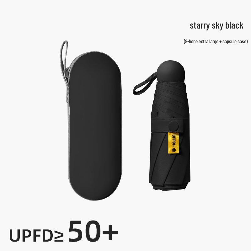 Compact UV Protection Dual-Use Mini Umbrella for Sun and Rain
