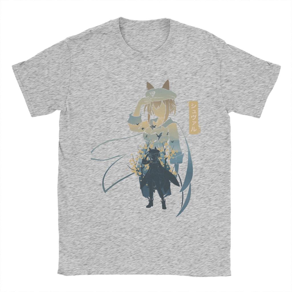 Unisex TShirts Cheval Grand Uma Musume Anime Fashion 100 Cotton Tee Shirt Short Sleeve T Shirts Crew Neck Clothing Summer