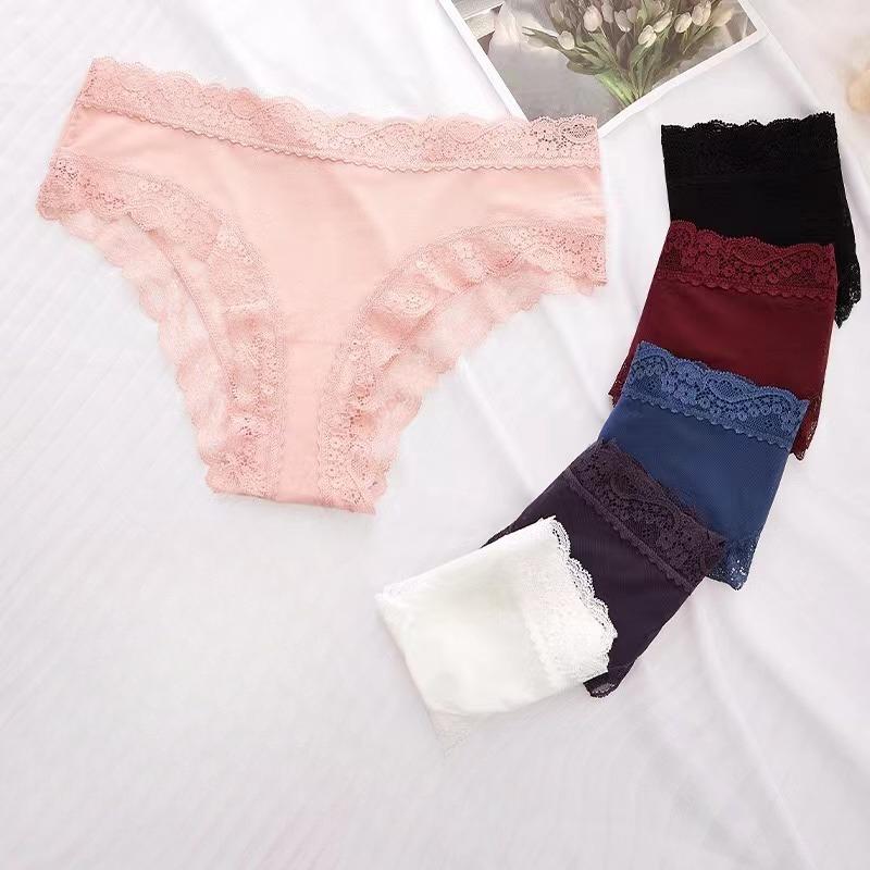 1 buc/SET Chiloți din bumbac Chiloți confortabili pentru femei Lenjerie de corp stil dantela S-XL Chiloți moi Chiloți pentru femei
