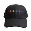 Rainbow Pulse Hearbeat LGBT Cap Women Unisex Adult Casual Adjustable Printed Baseball Caps Trucker Cap