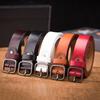 Elegant Leather Waist Belt Women Slim Design Simple Buckle Formal Use Casual