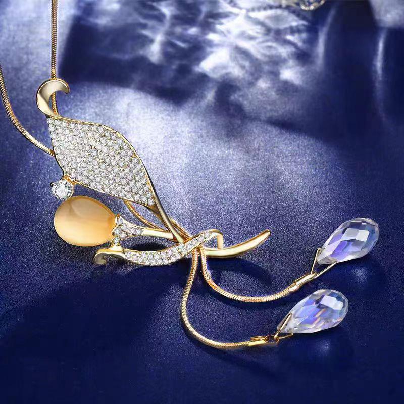 Elegante Quasten-Pulloverkette für Damen - Vielseitiges, hochwertiges europäisches und amerikanisches Design für Herbst/Winter-Mode