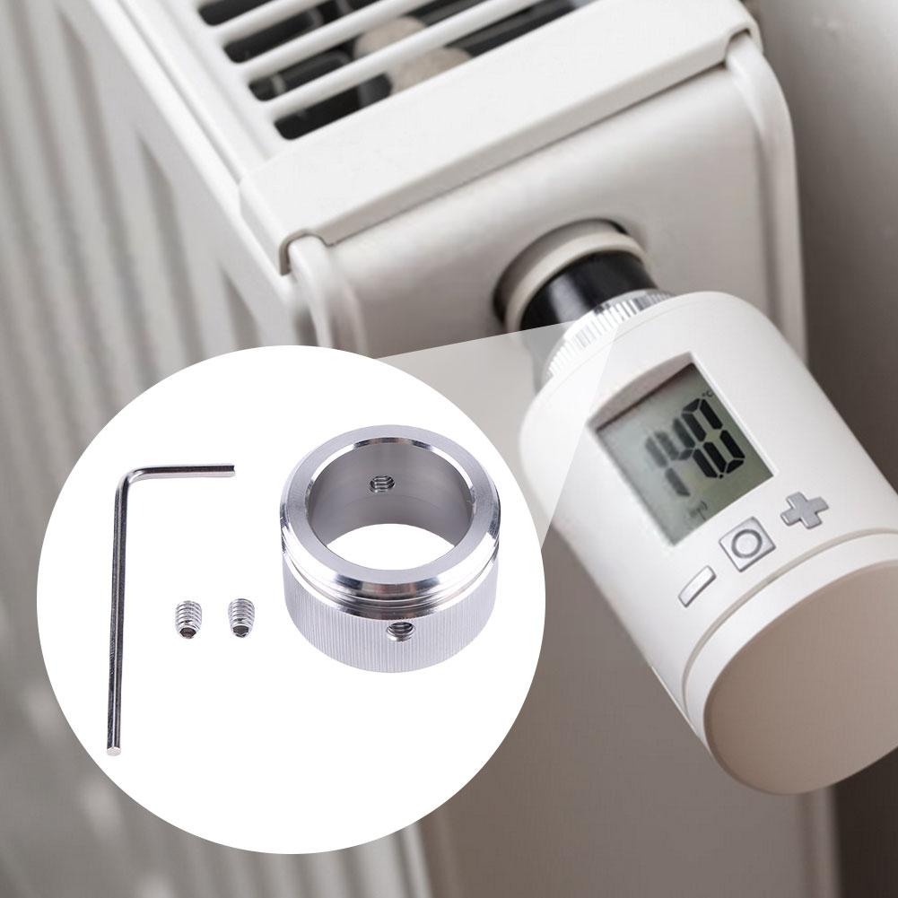 5Set Heating Valve Adapter 304 Stainless Steel Radiator Valve Thermostat Head With Strips M30 X 1.5 For Ra Rav Ravl Valve