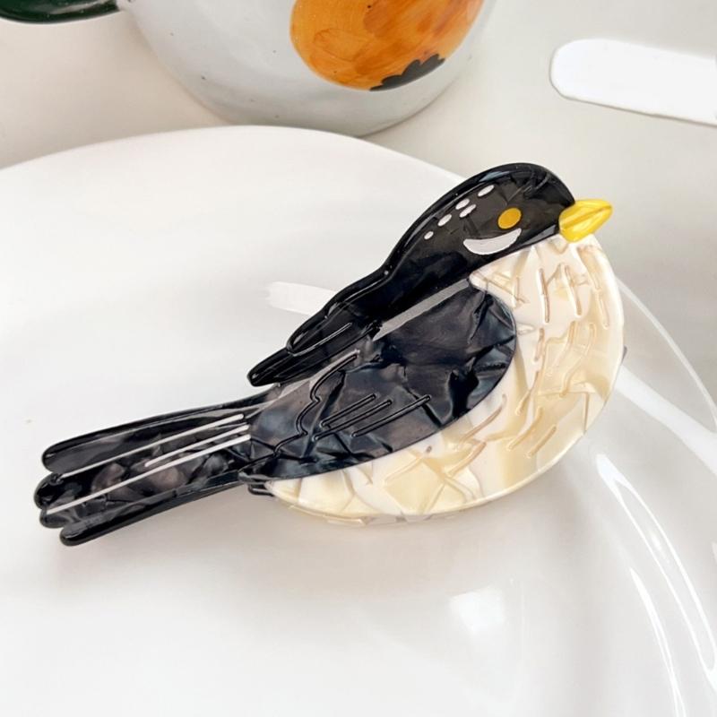  Fashionable Cartoon Bird Hair AccessoriesFriendly Acetate Big Hair Clip For Daily Use School Event Hairstyling