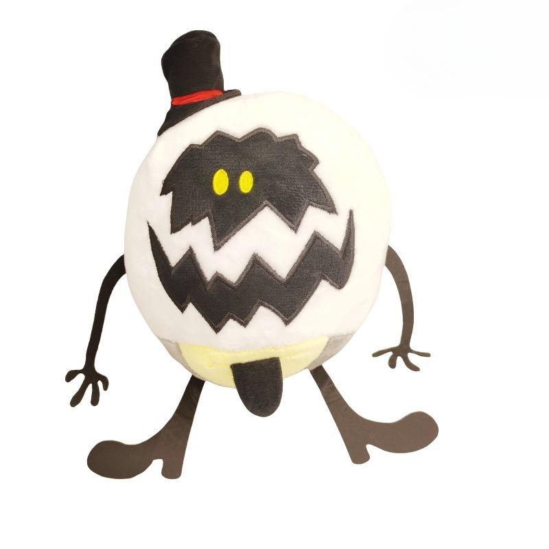 Popular Anime Hazbin Hotel Vox Cushion Plush Toys Vaux Love Hat Niffty Anime Peripheral Toy Birthday Christmas Gift for Children Plush doll