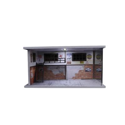 Moreart 1/64 Scale Model Garage MO916002 Parking Lot Warehouse Showroom Pit Diorama with Miniature Cars [Parallel Import]