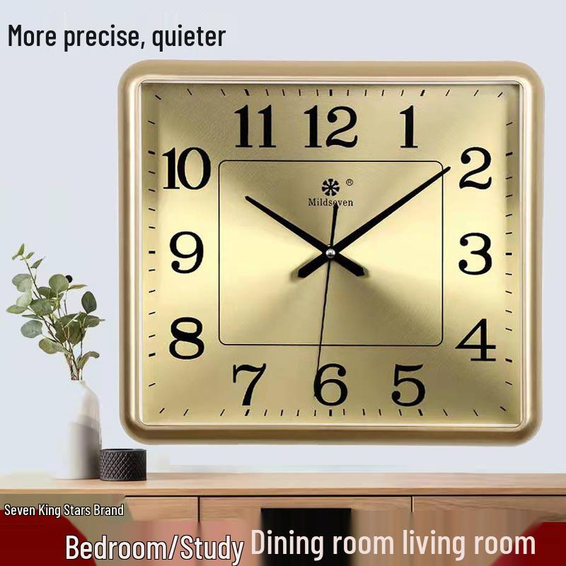 Silent Quartz Wall Clock for Living Room & Bedroom – Stylish and Simple Design