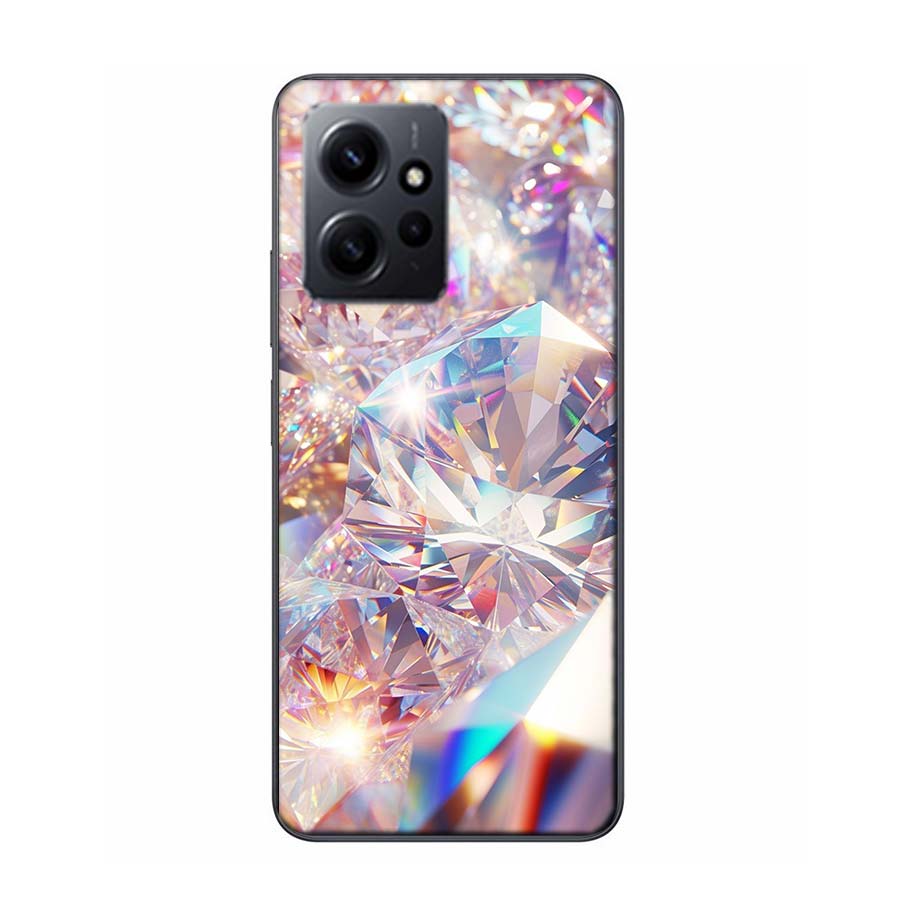 Shining and Dazzling Diamond Gemstones Phone Case For Redmi 12 13C 12C 15C 9 10 10C Note 13 Pro Plus 14 15 Pro 9T 9C 9A TPU Soft