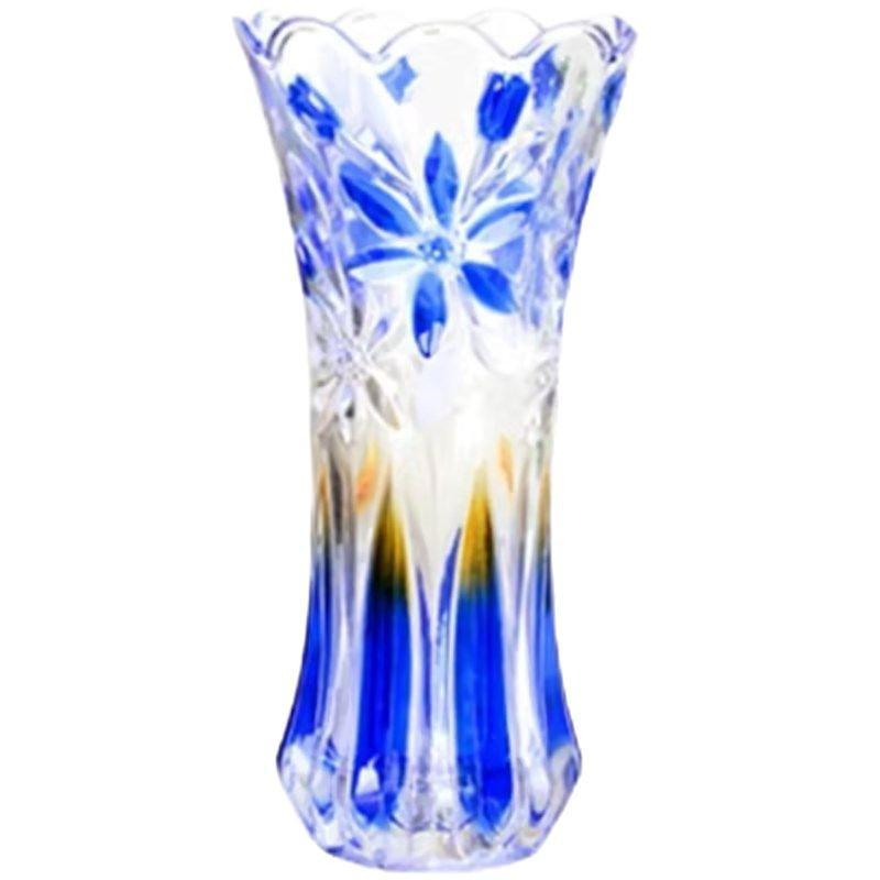 Luxuriöse, leicht transparente Glasvase für frische Blumenarrangements – Kreative hydroponische Heimdekoration
