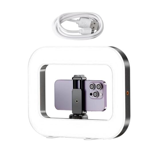 

Smartphone Selfie Light Color Temperature Dimmable Kit Remote Control Adjustable Rechargeable LED Mobile Video