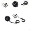 , Retro Clip on 38-41mm Fork Mount Side Mirror Motorcycle for Accessories Replacement