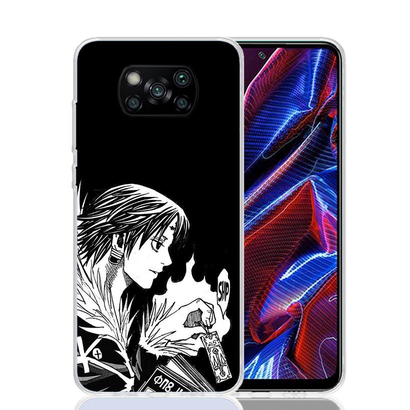 Black White HXH X Hunter Case Phone Cover for Xiaomi Poco X3 Nfc X5 X6 X7 X4 Gt F7 Ultra F6 F5 Pro F4 F3 M5S M4 M6 M3 Trend Fund