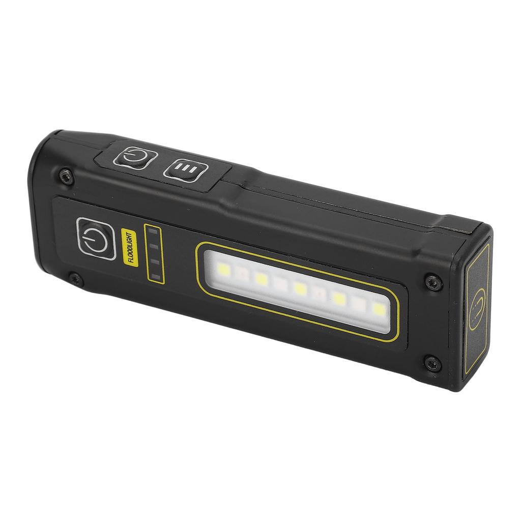 Black Flashlight Spot Light Magnet Suction IPX4 Waterproof Type C Rechargeable Warning Flashlight 15