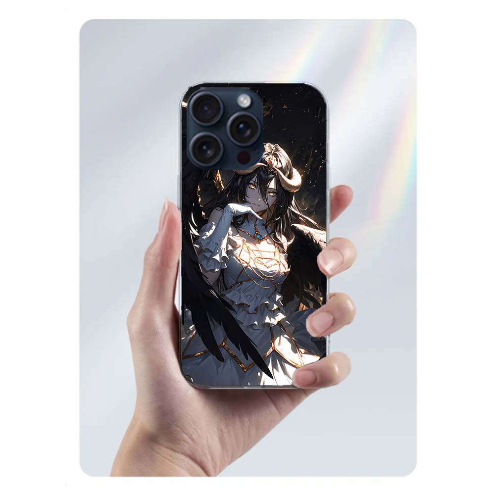 Albedo Overlord Clear Phone Case For Iphone 17 Air 16 Pro Max 15 Pro 14 Plus 17E 16E 11 13 12 Mini Cover Cases Fundas Cell TPU C