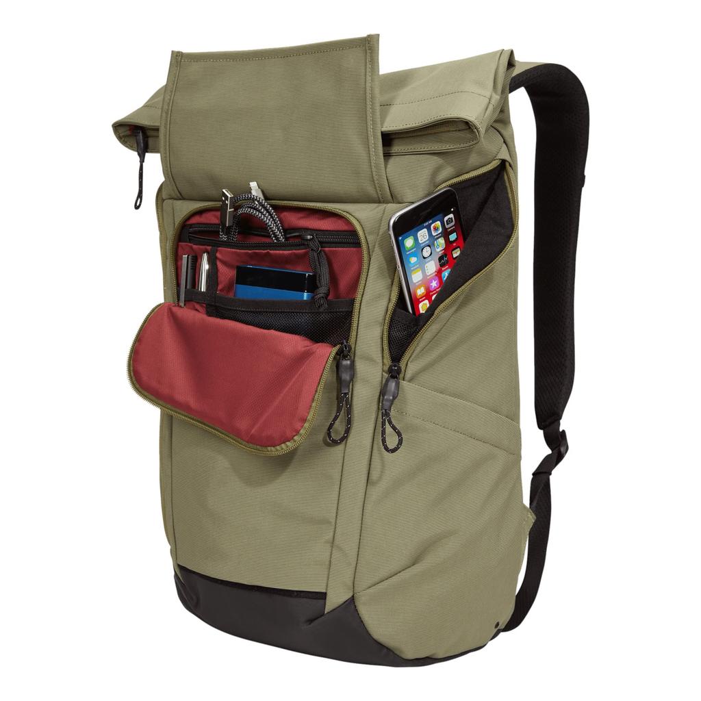Thule Paramount Can store a PARABP2116 Olivine Backpack, Capacity 24L, laptop,