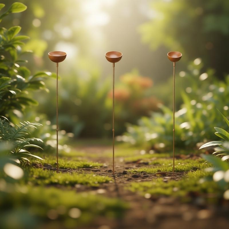 Retros Styles Rain Chain Decoration With Water Collection Cup Iron Rainwater Collector Decorative Stake For Gardens