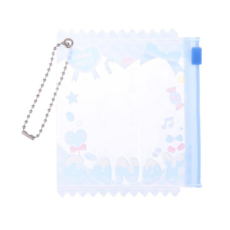 1Pc Cute Cartoon Transparent Bag 58Mm-75Mm Props Badge Storage Display Bag Protective Shell Card Bag Cover Candy Bag