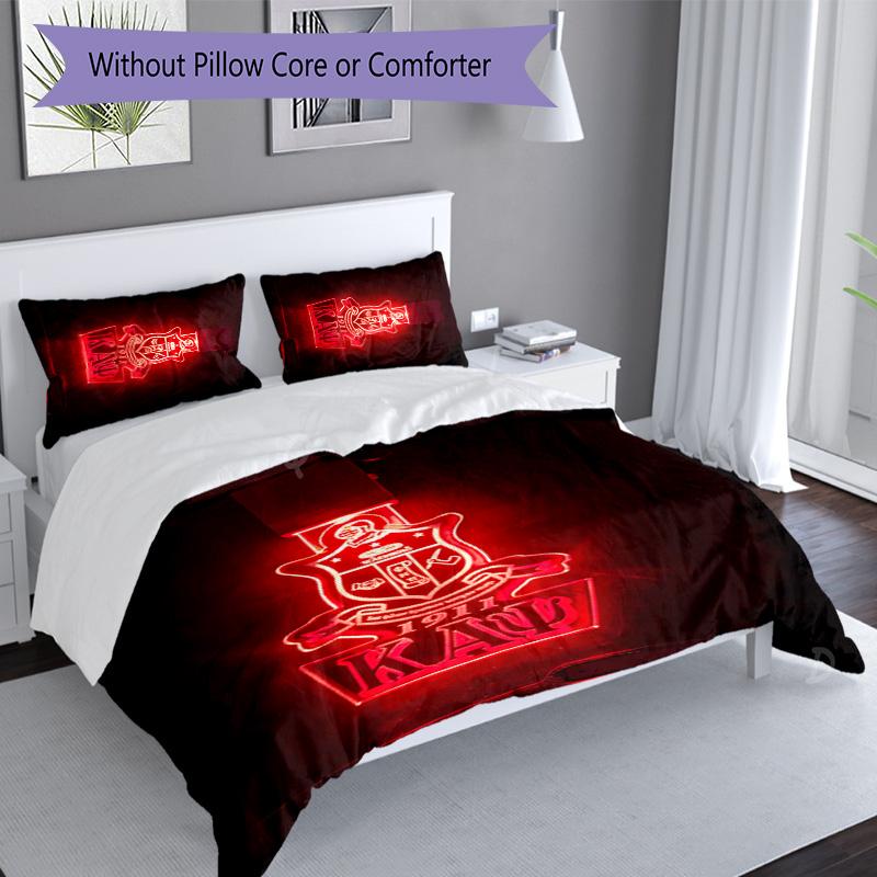 3pcs Kappa Alpha Psi pattern bedding set duvet cover set includes duvet cover &pillowcases, perfect all season bedroom decoration & gift
