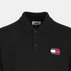 Tommy Hilfiger Solid Color Printed Short Sleeve Polo Shirt Men Tops Black 78J6341-001